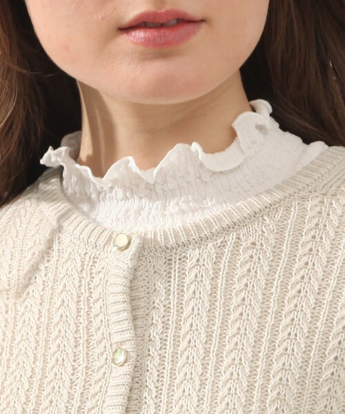 DRESKIP(ドレスキップ)の「◆麻タッチミニケ-ブルニットカーディガン(カーディガン/ボレロ・レディース・ライトグレー/ライトブルー/アイボリー・02/03/04)」の17枚目の写真