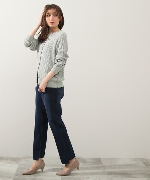 DRESKIP(ドレスキップ)の「◆麻タッチミニケ-ブルニットカーディガン(カーディガン/ボレロ・レディース・ライトグレー/ライトブルー/アイボリー・02/03/04)」の20枚目の写真