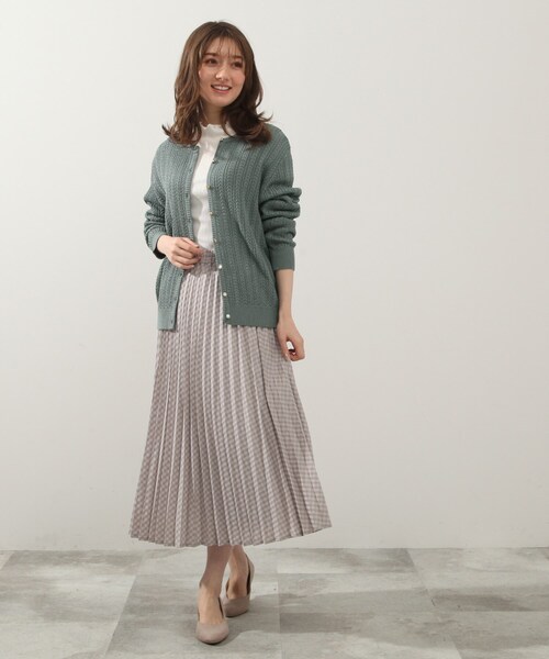 DRESKIP(ドレスキップ)の「◆麻タッチミニケ-ブルニットカーディガン(カーディガン/ボレロ・レディース・ライトグレー/ライトブルー/アイボリー・02/03/04)」の11枚目の写真