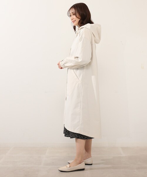 DRESKIP（ドレスキップ）の「◆ロングマンパーコート（その他アウター・レディース・キャメル/ナチュラル/オリーブ・03/02/04）」の4枚目の写真