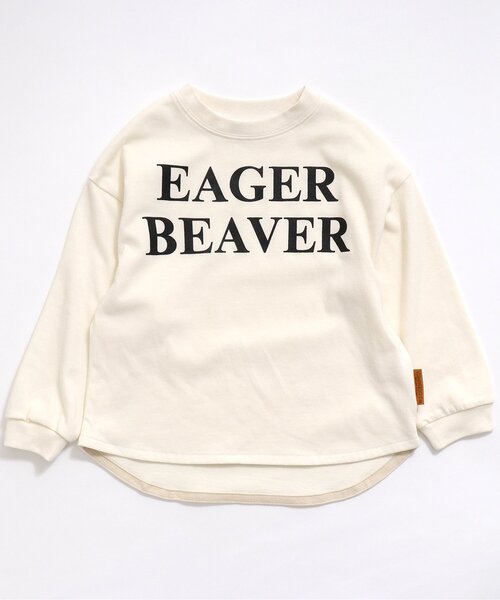 BREEZE by saori(ブリーズバイサオリ)の「WEB限定 5柄バリエーションTシャツ【BREEZE by saori】(Tシャツ/カットソー・キッズ・ブラック/ベージュ/オフホワイト/パープル/ライム・110/120/140/100/130/150/90)」の2枚目の写真