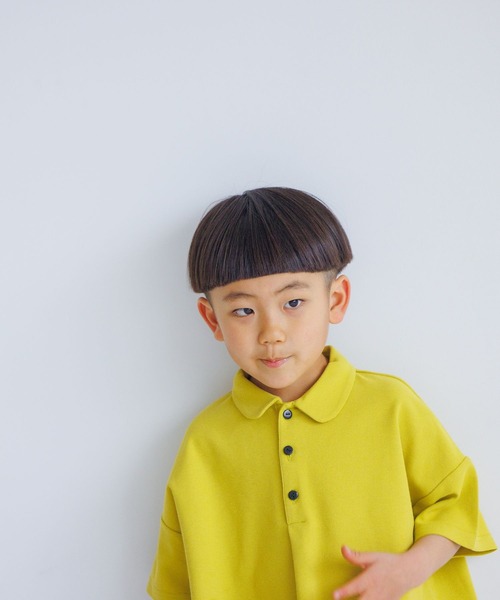 LOWRYS FARM（ローリーズファーム）の「カノコボックスポロシャツ　275947（ポロシャツ・キッズ・ブラウン/オレンジ/グリーン・110cm/120cm/130cm/140cm/150cm）」の3枚目の写真