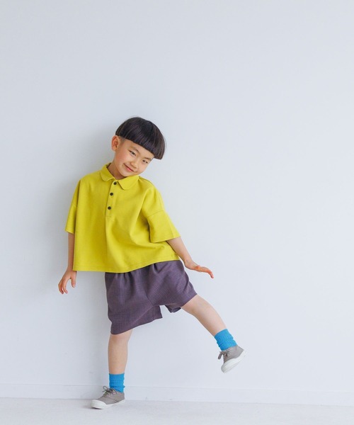 LOWRYS FARM（ローリーズファーム）の「カノコボックスポロシャツ　275947（ポロシャツ・キッズ・ブラウン/オレンジ/グリーン・110cm/120cm/130cm/140cm/150cm）」の5枚目の写真