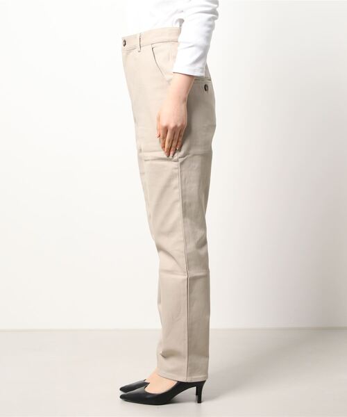 ADIRA（アディラ）の「ユニセックスツイルテーパードパンツ（その他パンツ・レディース・ライトベージュ/ブラック・MEDIUM/LARGE）」の5枚目の写真