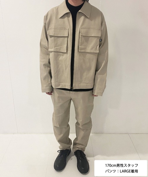 ADIRA（アディラ）の「ユニセックスツイルテーパードパンツ（その他パンツ・レディース・ライトベージュ/ブラック・MEDIUM/LARGE）」の21枚目の写真