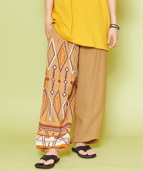 チャイハネ（チャイハネ）の「【チャイハネ】ノマディMEN'Sパンツ（その他パンツ・メンズ・ブラック/ベージュ/レッド/ブルー/グリーン/ダークグリーン・FREE）」の3枚目の写真