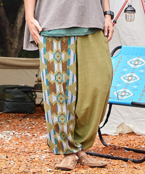 チャイハネ（チャイハネ）の「【チャイハネ】ノマディMEN'Sパンツ（その他パンツ・メンズ・ブラック/ベージュ/レッド/ブルー/グリーン/ダークグリーン・FREE）」の4枚目の写真