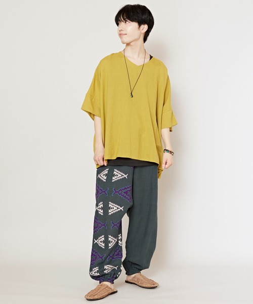 チャイハネ（チャイハネ）の「【チャイハネ】ノマディMEN'Sパンツ（その他パンツ・メンズ・ブラック/ベージュ/レッド/ブルー/グリーン/ダークグリーン・FREE）」の12枚目の写真