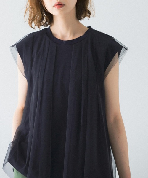 【URBAN　RESEARCH　ROSSO】レイヤードメッシュカットソー アーバンリサーチ ロッソ URBAN RESEARCH ROSSO レイヤード