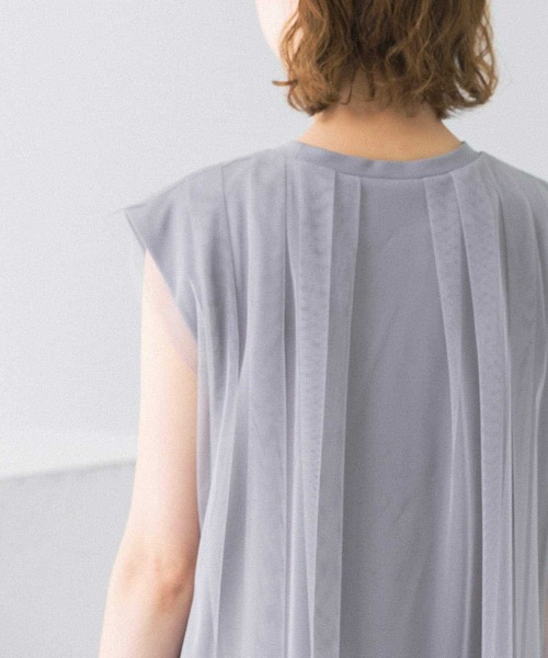 URBAN RESEARCH ROSSO（アーバンリサーチロッソ）の「メッシュレイヤードカットソー（Tシャツ/カットソー・レディース・ネイビー/グレー/オフホワイト・FREE）」の17枚目の写真