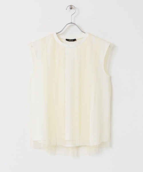 URBAN RESEARCH ROSSO（アーバンリサーチロッソ）の「メッシュレイヤードカットソー（Tシャツ/カットソー・レディース・ネイビー/グレー/オフホワイト・FREE）」の18枚目の写真