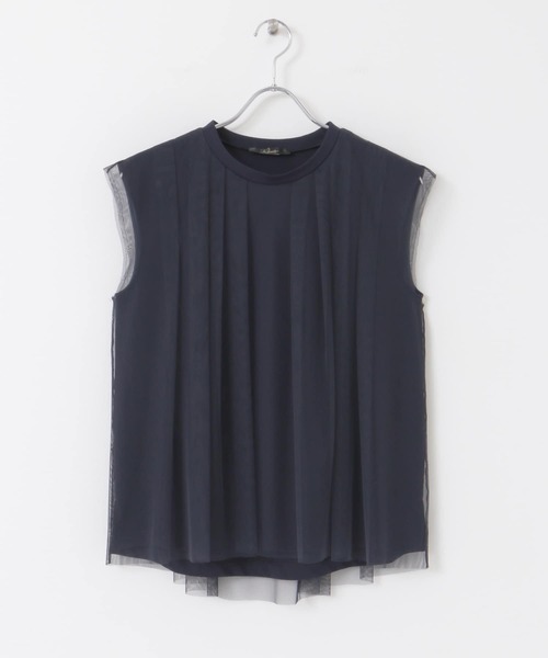 URBAN RESEARCH ROSSO（アーバンリサーチロッソ）の「メッシュレイヤードカットソー（Tシャツ/カットソー・レディース・ネイビー/グレー/オフホワイト・FREE）」の20枚目の写真