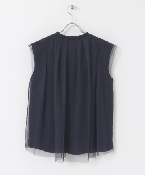 URBAN RESEARCH ROSSO（アーバンリサーチロッソ）の「メッシュレイヤードカットソー（Tシャツ/カットソー・レディース・ネイビー/グレー/オフホワイト・FREE）」の21枚目の写真