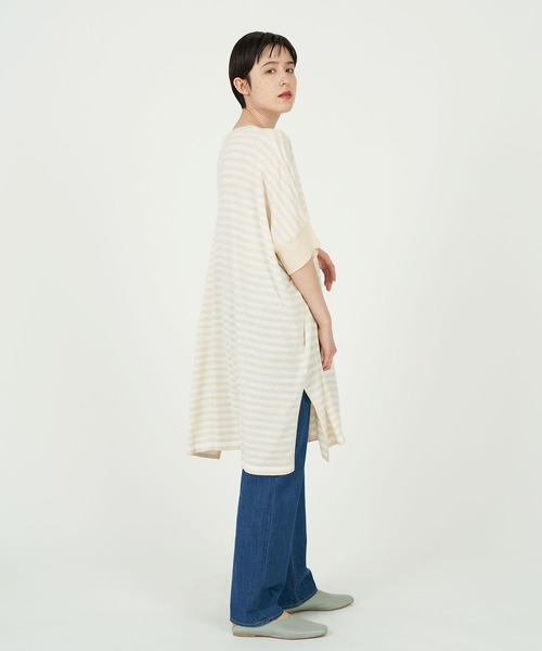 上品 ADIEU TRISTESSE（アデュートリステス）の「細ボーダー トップス