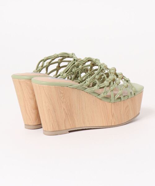 attagirl(アタガール)の「厚底メッシュミュールサンダル(サンダル・レディース・アイボリー/ブラック/カーキ・M/S/LL/L)」の5枚目の写真