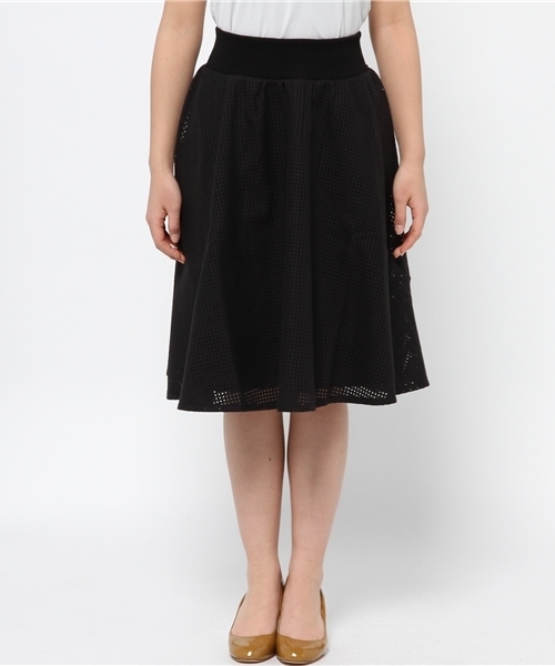 ROSE BUD（ローズバッド）の「(P.P)フレア スカート（スカート・レディース・ホワイト/ブラック/オリーブ・ONE SIZE）」の7枚目の写真