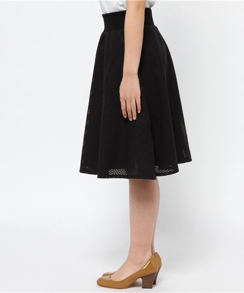 ROSE BUD（ローズバッド）の「(P.P)フレア スカート（スカート・レディース・ホワイト/ブラック/オリーブ・ONE SIZE）」の6枚目の写真