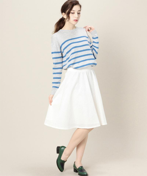 ROSE BUD（ローズバッド）の「(P.P)フレア スカート（スカート・レディース・ホワイト/ブラック/オリーブ・ONE SIZE）」の15枚目の写真