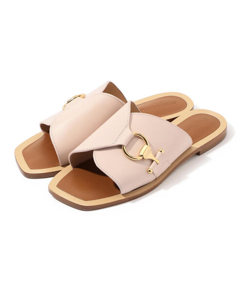 TOMORROWLAND (トゥモローランド)の「CORSO ROMA 9 フラットサンダル(サンダル・レディース・ブラック/ライトピンク・38/36/37)」の1枚目の写真