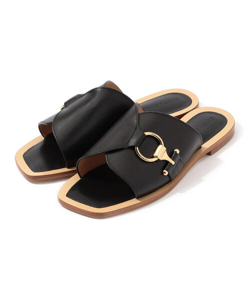 TOMORROWLAND (トゥモローランド)の「CORSO ROMA 9 フラットサンダル(サンダル・レディース・ブラック/ライトピンク・38/36/37)」の2枚目の写真