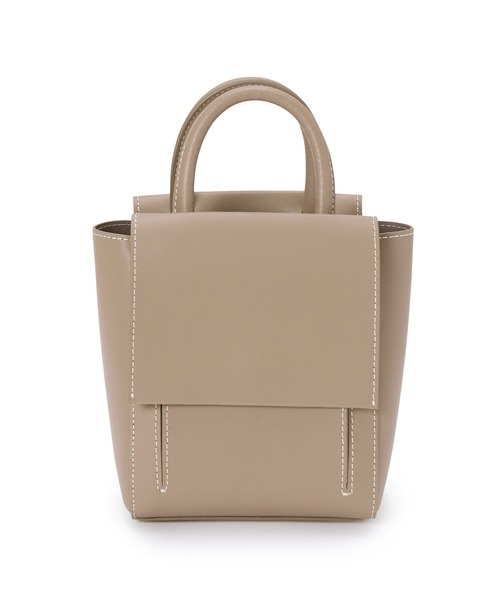 ADAM ET ROPE'(アダムエロペ)の「〈追加〉【2WAY】スプリットレザーフラップミニバッグ(ハンドバッグ・レディース・マスタード/ラベンダー/ベージュ系その他/ブラック・FREE)」の17枚目の写真