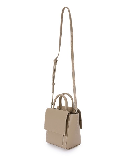 ADAM ET ROPE'(アダムエロペ)の「〈追加〉【2WAY】スプリットレザーフラップミニバッグ(ハンドバッグ・レディース・マスタード/ラベンダー/ベージュ系その他/ブラック・FREE)」の21枚目の写真