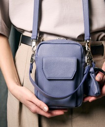 《UNISEX》Leather Mini Pouch With Drawstring Charm/巾着チャーム付きレザーミニポーチ【MAISON SPECIAL/メゾンスペシャル】