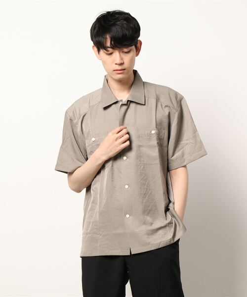 BIG MIKE（ビッグマイク）の「BIG MIKE ビッグマイク / 2POCKET SQUARE SS SHIRTS スクエアシルエット ダブルポケット半袖シャツ 102225605（シャツ/ブラウス・メンズ・エメラルド/サンドベージュ/ブルー系その他/ピンク系その他・MEDIUM/LARGE/X-LARGE）」の9枚目の写真