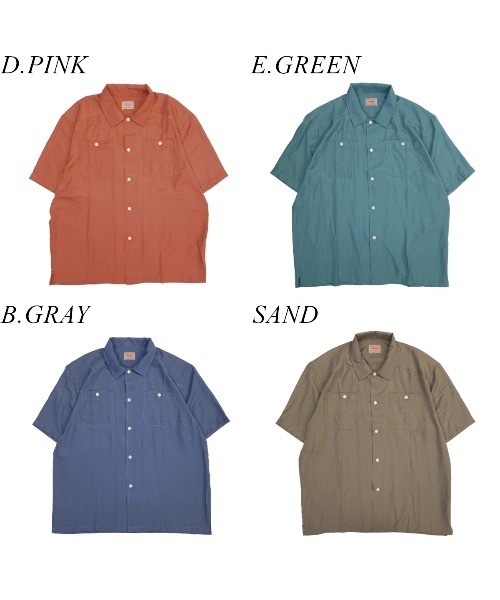 BIG MIKE（ビッグマイク）の「BIG MIKE ビッグマイク / 2POCKET SQUARE SS SHIRTS スクエアシルエット ダブルポケット半袖シャツ 102225605（シャツ/ブラウス・メンズ・エメラルド/サンドベージュ/ブルー系その他/ピンク系その他・MEDIUM/LARGE/X-LARGE）」の16枚目の写真