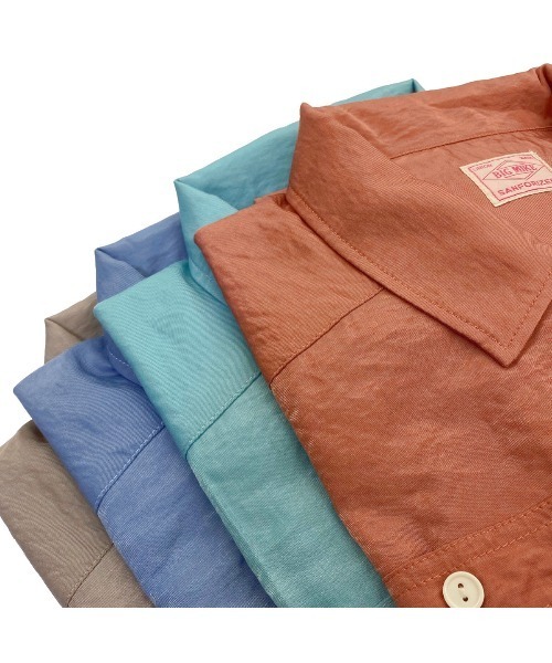 BIG MIKE（ビッグマイク）の「BIG MIKE ビッグマイク / 2POCKET SQUARE SS SHIRTS スクエアシルエット ダブルポケット半袖シャツ 102225605（シャツ/ブラウス・メンズ・エメラルド/サンドベージュ/ブルー系その他/ピンク系その他・MEDIUM/LARGE/X-LARGE）」の15枚目の写真