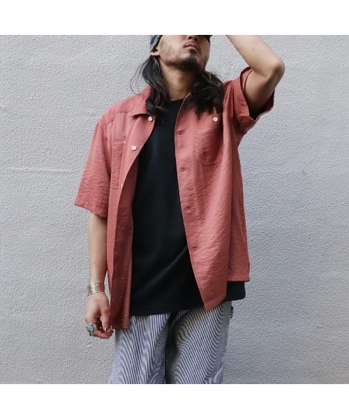 BIG MIKE（ビッグマイク）の「BIG MIKE ビッグマイク / 2POCKET SQUARE SS SHIRTS スクエアシルエット ダブルポケット半袖シャツ 102225605（シャツ/ブラウス・メンズ・エメラルド/サンドベージュ/ブルー系その他/ピンク系その他・MEDIUM/LARGE/X-LARGE）」の13枚目の写真