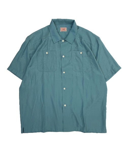 BIG MIKE（ビッグマイク）の「BIG MIKE ビッグマイク / 2POCKET SQUARE SS SHIRTS スクエアシルエット ダブルポケット半袖シャツ 102225605（シャツ/ブラウス・メンズ・エメラルド/サンドベージュ/ブルー系その他/ピンク系その他・MEDIUM/LARGE/X-LARGE）」の6枚目の写真