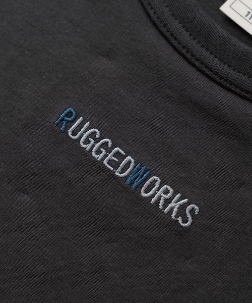 RUGGEDWORKS(ラゲッドワークス)の「テープ使い半袖TEE(Tシャツ/カットソー・キッズ・チャコール/アイボリー・150/90/130/100/120/110/140)」の15枚目の写真