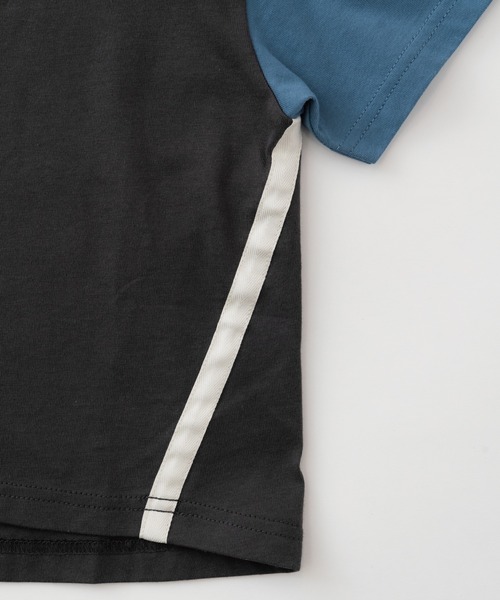 RUGGEDWORKS(ラゲッドワークス)の「テープ使い半袖TEE(Tシャツ/カットソー・キッズ・チャコール/アイボリー・150/90/130/100/120/110/140)」の18枚目の写真