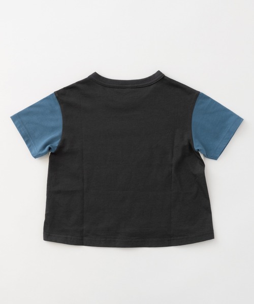 RUGGEDWORKS(ラゲッドワークス)の「テープ使い半袖TEE(Tシャツ/カットソー・キッズ・チャコール/アイボリー・150/90/130/100/120/110/140)」の13枚目の写真