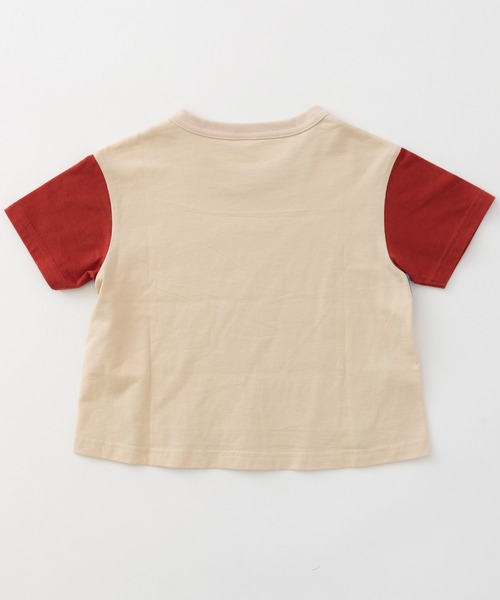 RUGGEDWORKS(ラゲッドワークス)の「テープ使い半袖TEE(Tシャツ/カットソー・キッズ・チャコール/アイボリー・150/90/130/100/120/110/140)」の8枚目の写真