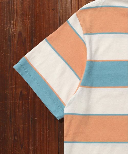 Levi's(リーバイス)の「LEVI'S(R) VINTAGE CLOTHING 1940'S SPLIT HEM Tシャツ SUNSET ORANGE BLUE(Tシャツ/カットソー・メンズ・マルチ・S/M/XL)」の5枚目の写真