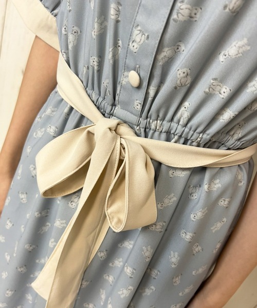 paravion（パラビオン）の「くまSSワンピース（ワンピース・レディース・グレー/アイボリー・ONESIZE）」の6枚目の写真