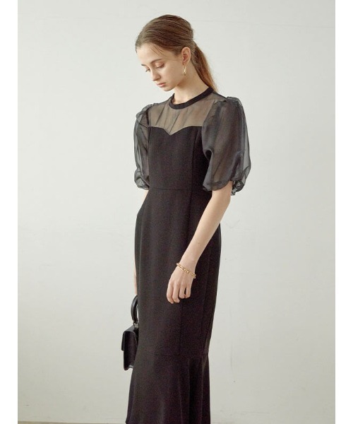 ACYM（アシーム）の「Organdy combi mermaid dress（ワンピース）」 - WEAR
