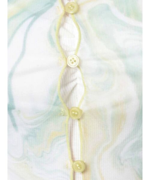 EMODA（エモダ）の「シアーフィットシャツトップ（シャツ/ブラウス・レディース・ライム/その他/ブラック・FREE）」の6枚目の写真