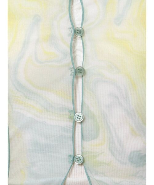 EMODA（エモダ）の「シアーフィットシャツトップ（シャツ/ブラウス・レディース・ライム/その他/ブラック・FREE）」の7枚目の写真