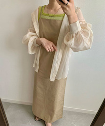 ISOOK（アイスー）の「Square neck camisole one-piece/ スクエアネックキャミソールワンピース（mi select）（ワンピース・レディース）」