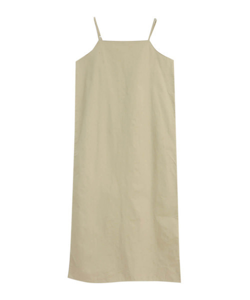 ISOOK（アイスー）の「Square neck camisole one-piece/ スクエアネックキャミソールワンピース（mi select）（ワンピース・レディース・ベージュ/ブラック・FREE）」の12枚目の写真