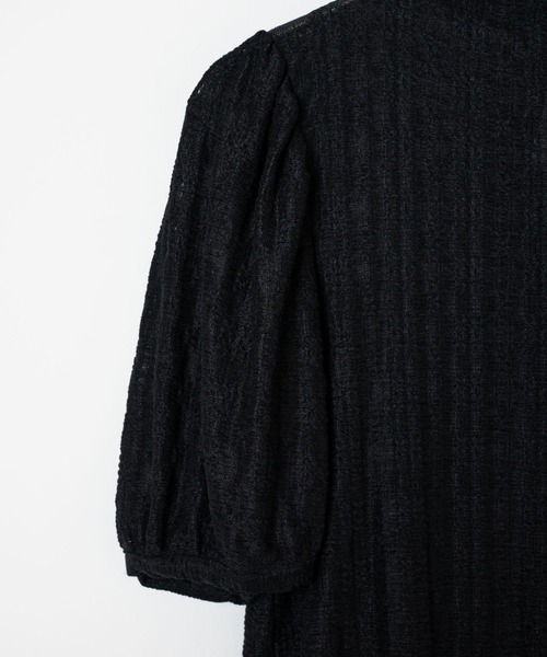 WEGO（ウィゴー）の「WEGO/パフスリーブレーストップス（Tシャツ/カットソー・レディース・ブラック/オフホワイト・FREE）」の18枚目の写真