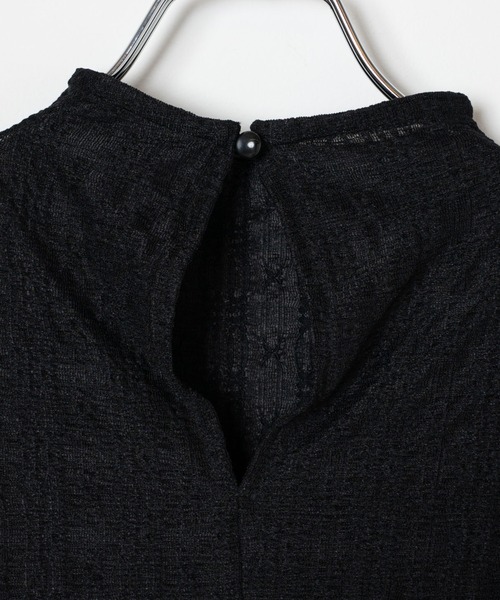 WEGO（ウィゴー）の「WEGO/パフスリーブレーストップス（Tシャツ/カットソー・レディース・ブラック/オフホワイト・FREE）」の11枚目の写真