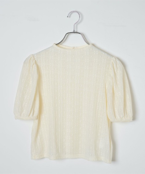 WEGO（ウィゴー）の「WEGO/パフスリーブレーストップス（Tシャツ/カットソー・レディース・ブラック/オフホワイト・FREE）」の20枚目の写真