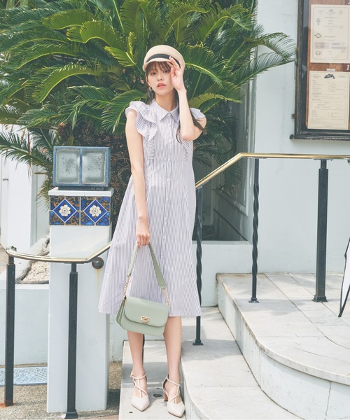 ラッフルシャツワンピース ワンピース ワンピース Proportion Dressing プロポーションボディドレッシング のファッション Body Proportion