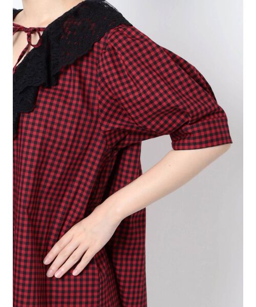 jouetie（ジュエティ）の「フリルチュニックブラウス（シャツ/ブラウス・レディース・オフホワイト/ブラック/レッド/ブルー・MEDIUM）」の13枚目の写真