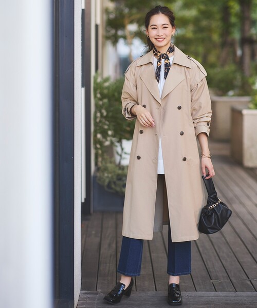 OPAQUE.CLIP（オペークドットクリップ）の「◆オーガニックコットンデニム　202 フレアパンツ【WEB限定サイズ】（デニムパンツ・レディース・チャコールグレー/ブルー/ダークネイビー・40/38/42/36/34）」の4枚目の写真