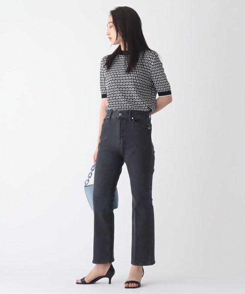 OPAQUE.CLIP（オペークドットクリップ）の「◆オーガニックコットンデニム　202 フレアパンツ【WEB限定サイズ】（デニムパンツ・レディース・チャコールグレー/ブルー/ダークネイビー・40/38/42/36/34）」の7枚目の写真